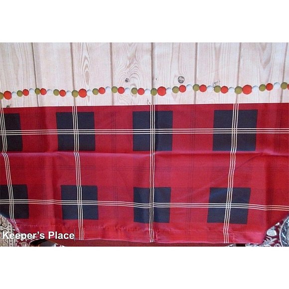 Avanti CHRISTMAS TREE Country Plaid Shower Curtain - Picture 6 of 8